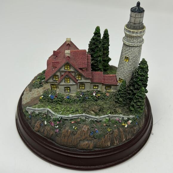 Thomas Kinkade Clearing Storms Vintage Lighted Figurine - Picture 1 of 12